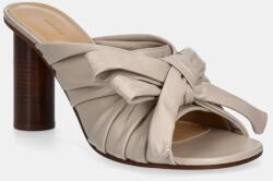 JW Anderson bőr papucs bézs, női, magassarkú, SN0095 LA0161 190 - bézs Női 41