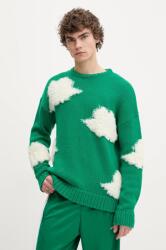 Fiorucci gyapjú pulóver Cloud Sweater meleg, férfi, zöld, U02SPKSW335KN03GN02 - zöld L