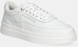 Tommy Hilfiger bőr sportcipő MODERN COURT SNEAKER LTHR fehér, női, FW0FW08800 - fehér Női 41