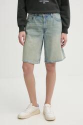 Levi's farmer rövidnadrág BAGGY DAD női, sima, magas derekú, 000MJ - kék 28