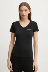 Guess t-shirt NEW CARRIE női, fekete, O5RI02 KBBU1 - fekete M