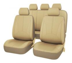 AVEX Set 11 huse scaun auto Universale din piele ecologica Bej, AG338F (AVX-AG338F) - Technodepo