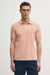 Lacoste pamut póló fehér, sima, PH4012 - narancssárga M