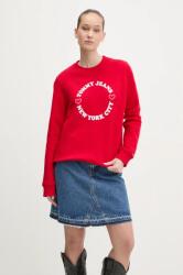 Tommy Hilfiger felső piros, női, nyomott mintás, DW0DW21770 - piros L