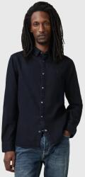 AllSaints farmering GLEASON LS SHIRT férfi, galléros, fekete, regular, M165SB - fekete XL