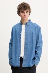 Levi's pamut ing férfi, legombolt galléros, relaxed - kék M - answear - 23 990 Ft