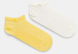 Calvin Klein zokni 2 pár sárga, női, 701231383 - sárga Univerzális méret