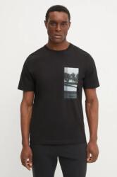 BOSS Green t-shirt fekete, férfi, nyomott mintás, 50533233 - fekete L
