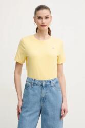 Tommy Hilfiger pamut póló női, sárga, WW0WW45522 - sárga XL