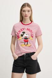 Desigual pamut póló MICKEY MOUSE női, piros, 25SWTKAI - piros M