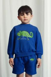 Mini Rodini gyerek melegítőfelső pamutból Lizard nyomott mintás, 2522016660 - kék 140-146