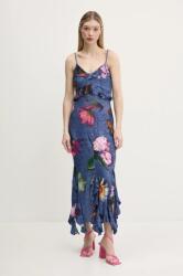 Desigual ruha APOLO sötétkék, maxi, testhezálló, 25SWVK16 - sötétkék XS