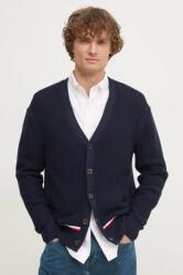 Tommy Hilfiger pamut kardigán sötétkék, férfi, MW0MW38087 - sötétkék S