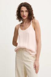 TWINSET top bézs, női, sima, 251TP2650 - bézs 38