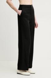 Isabelle Blanche nadrág női, fekete, magas derekú széles, IS25SS-P052-T004 - fekete M