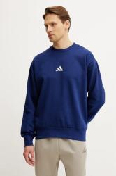 Adidas felső Feelcozy sötétkék, férfi, nyomott mintás, JE3792 - sötétkék S