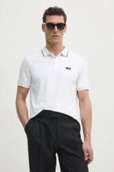 Calvin Klein poló fehér, férfi, sima, K10K114141 - fehér XL