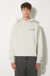 Awake NY pamut melegítőfelső Serif Hoodie szürke, férfi, melange, kapucnis, SP24-HD003 - szürke L