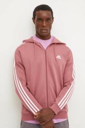 Adidas felső Essentials rózsaszín, férfi, mintás, kapucnis, IX0166 - rózsaszín XL