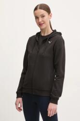 PUMA edzős pulóver Tad Essential fekete, sima, kapucnis, 525896 - fekete S