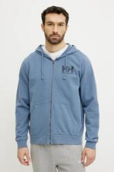 Helly Hansen pamut melegítőfelső HH LOGO férfi, nyomott mintás, kapucnis, 30393 - kék L