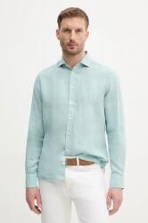 Hackett len ing férfi, galléros, türkiz, regular, HM3010266 - türkiz XL