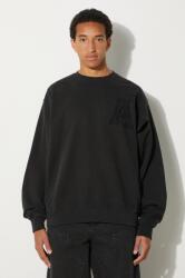 AMBUSH pamut melegítőfelső Hole Sweatshirt fekete, férfi, nyomott mintás, BMBA004F24FLE0011010 - fekete XL