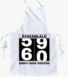 Los Polos Évszámláló 60 éves szülinapi kötény