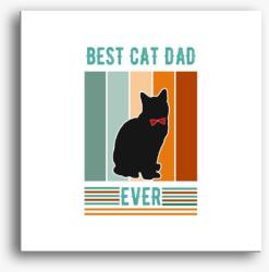 Los Polos Best Cat Dad vászonkép
