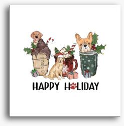 Los Polos Kutyás Happy Holiday vászonkép