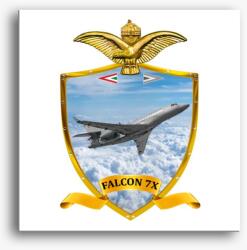 Los Polos Pajzs Falcon 7X vászonkép