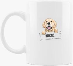Los Polos Golden retrieveres bögre - Választható névvel