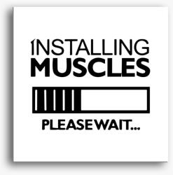 Los Polos Installing muscles vászonkép