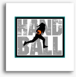 Los Polos Handball feliratos lányos vászonkép