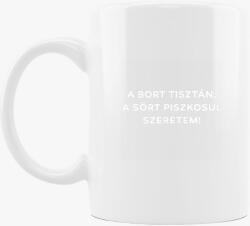 Los Polos A bort tisztán, a sört piszkosul szeretem bögre
