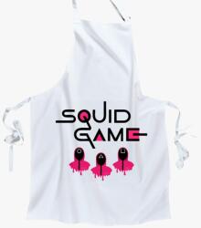 Los Polos Squid Game feliratú kötény