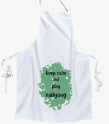 Los Polos keep calm mahjong kötény