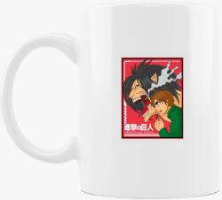 Los Polos Attack on Titan Eren Yeager formái bögre