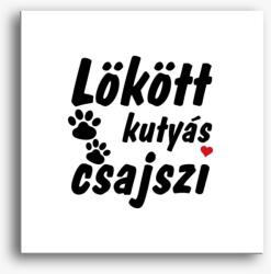 Los Polos Lökött kutyás csajszi vászonkép