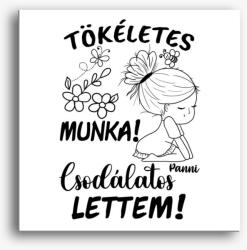 Los Polos Az én munkám csak tökéletes lehet párja, csodálatos lettem lány3 vászonkép