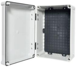 TP Electric Kötődoboz falon kívüli perforált oldalfallal nyitható zsanéros tetővel 250x360x150mm IP67 TP (3310-234-0600)