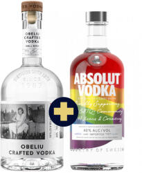 Obeliu crafted vodka 0, 7l 40% + Absolut Pride Edition 0, 7l 40%