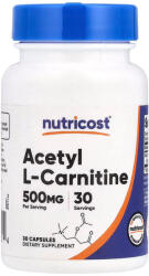 Nutricost Acetyl L-Carnitine 500 mg kapszula 30 db