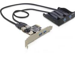 Delock elülső panel, 2 x USB 3.0 + PCI Express Card 2 x USB 3.0 (DL61893) (DL61893)