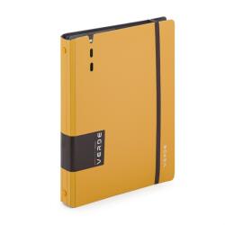 VERDE A5 4 gyűrűs 3x30 vegyes lappal sárga gyűrűs mappa (2-708) - bestbyte