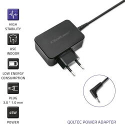 Qoltec Incarcator de alimentare Qoltec pentru ultrabook Asus, 45W, 19V, 2.37A, 3.0x1.0, 1.7m (51032)