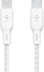Belkin Cablu de date Belkin Boost Charge Braided, USB-C/USB-C, 3 m (Alb) (BEL-0024)
