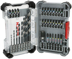 Bosch PRO Impact ütvecsavarozó bit és fémfúró vegyes készlet, 35 részes, Pick and Click (2608521U80)