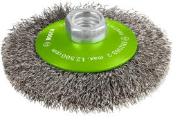Bosch PRO Stainless Steel clean hullámos kúpos kefe, 100x0, 35 mm, M14 menetes, fémhez, inoxhoz (2608622108) - megatool