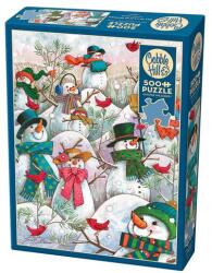 Cobble Hill 500 db-os puzzle - Hill of a Lot of Snowmen (45028) (45028)